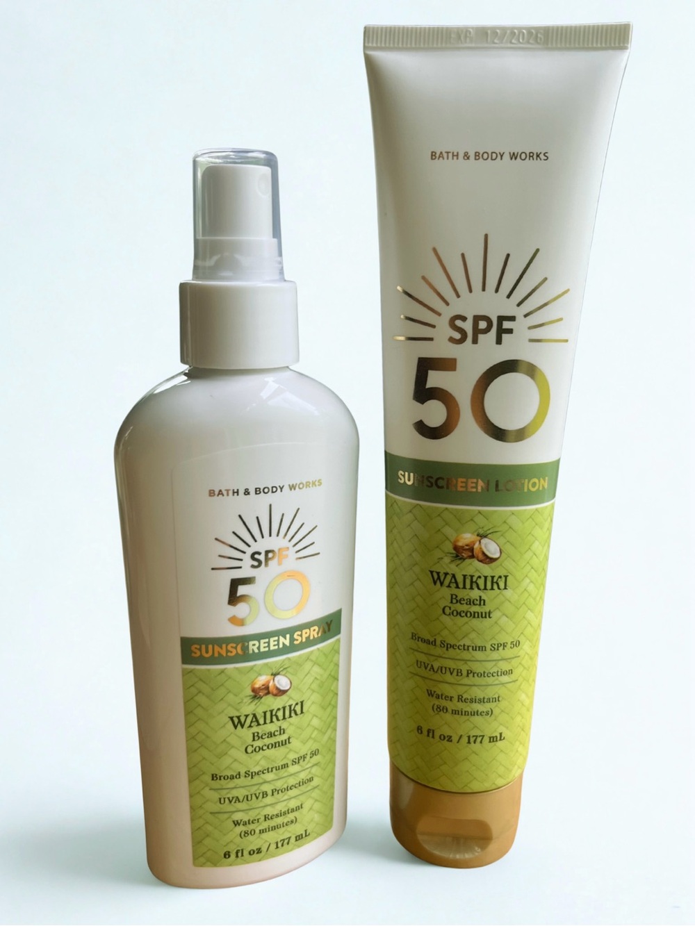 Bath & Body Works Waikiki Beach Coconut SPF 50 Set NEW ☀️